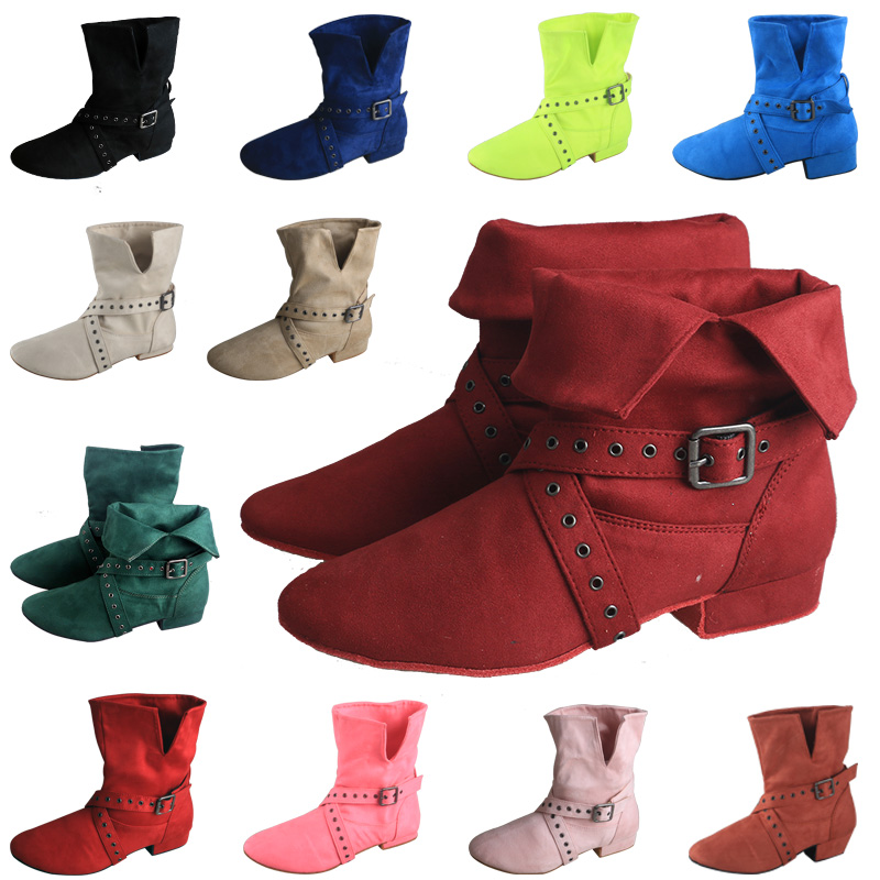 Women'S Shoes Burgundy - Wedopus Aangepaste hak Dames Line Dance