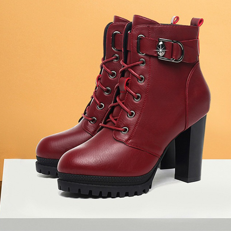 Women'S Shoes Trending 2025 - Elegante Hoge Hakken Vrouwen Laarzen Platform