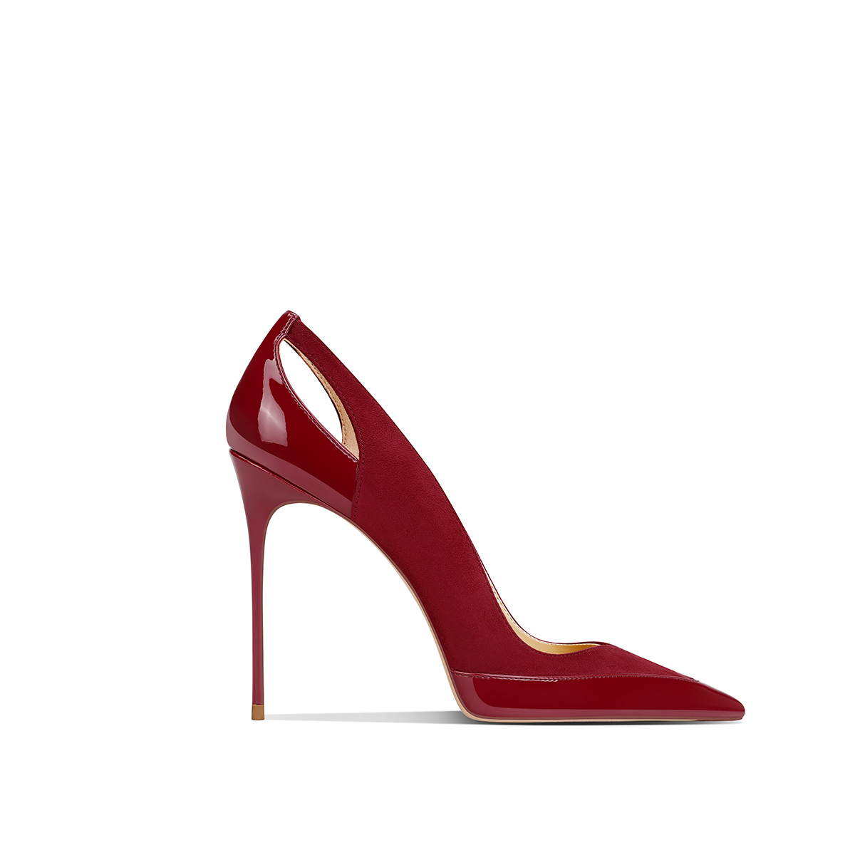 Women'S Shoes To Buy - Nieuwe zwarte lakleren patchwork hoge hakken