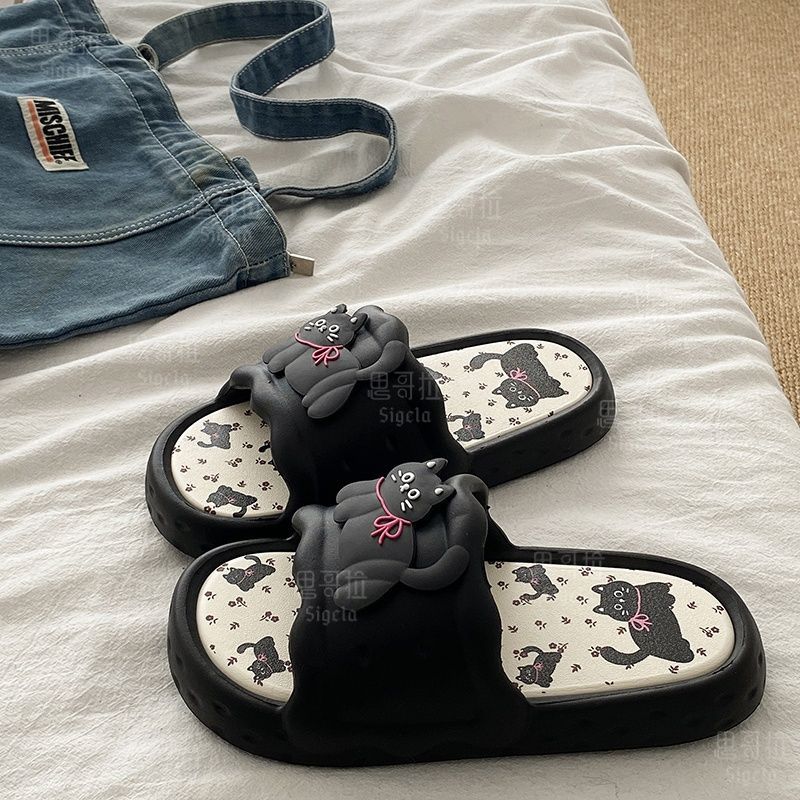 Women Shoes Size To Men - Afdrukken Schattige Beer Vrouwen Slippers Zomer