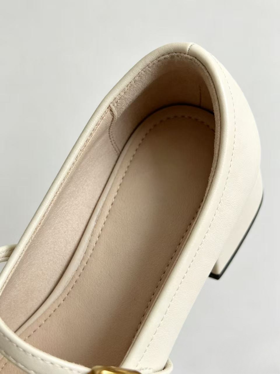 Low Block Heel Pump - Mary Jane schoenen met vierkante neus,