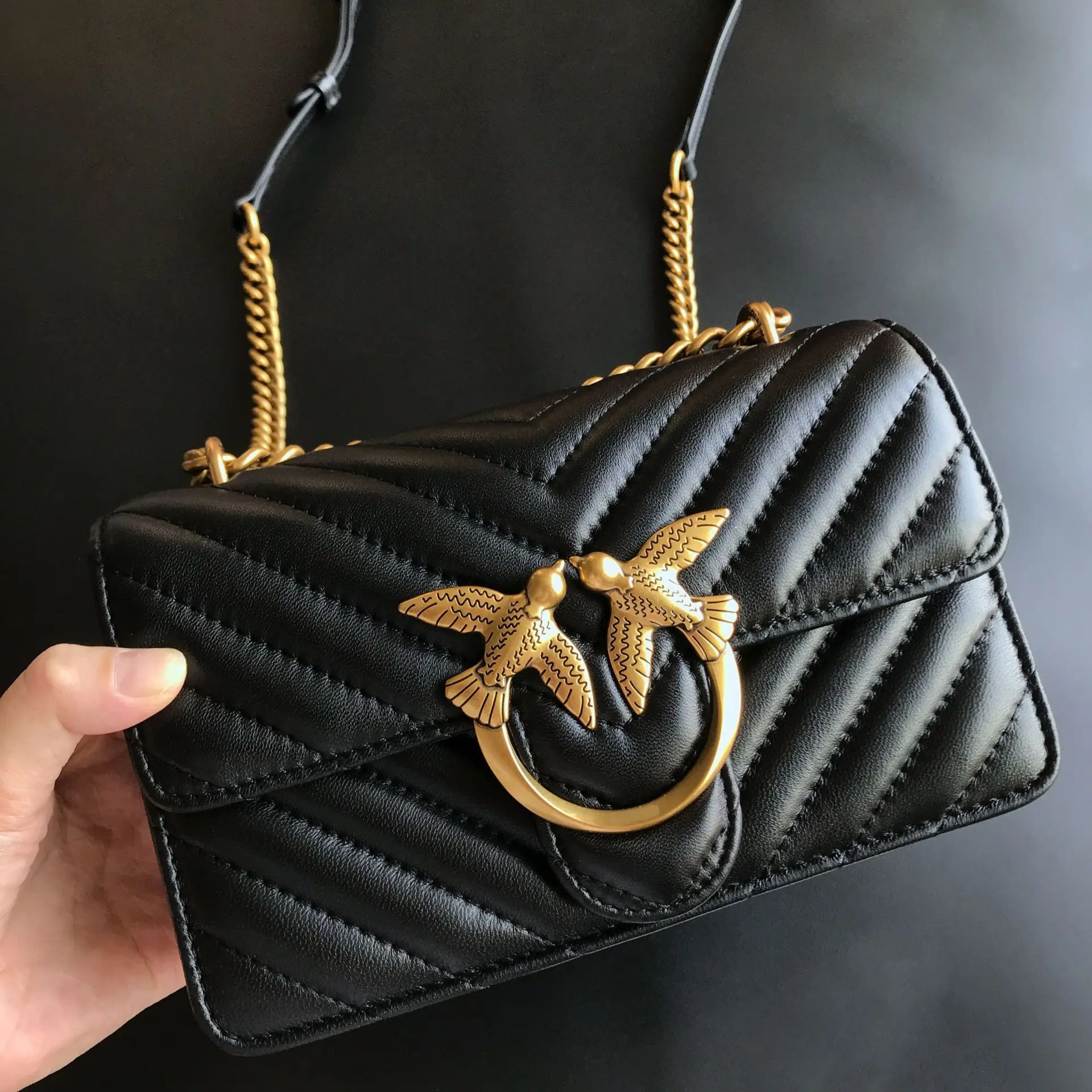 Women'S Shoes Louis Vuitton - Gift Pinko Same Style V-patroon Geitenleer