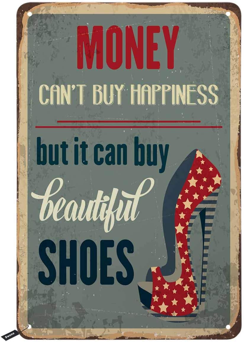 Women'S Shoes To Buy - Swono Money CanY Buy Happiness Tin