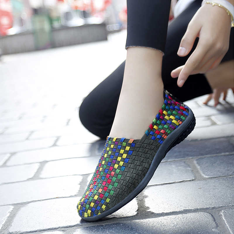 Natuurlijk leer Geweven wandel - Women'S Shoes To Buy recensie en prijs