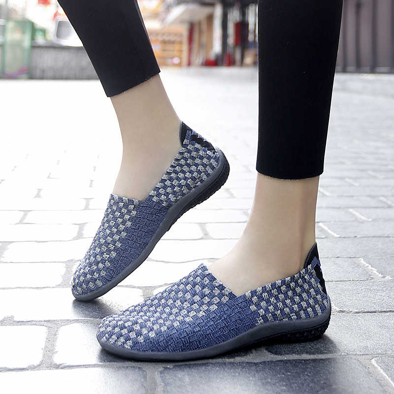 Natuurlijk leer Geweven wandel - Women'S Shoes To Buy recensie en prijs