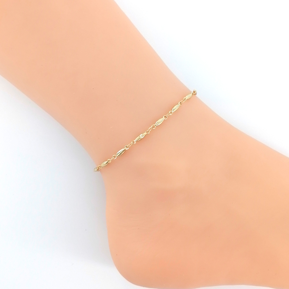 18K Goud Roestvrij Staal Enkel - Gold Chain Sandal recensie en prijs