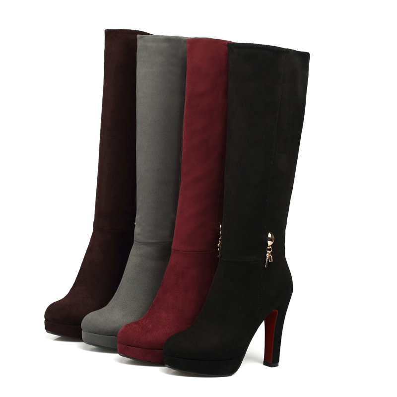 Imitatiesuède Nubuck Leer Bord - Women'S Shoes Burgundy recensie en prijs