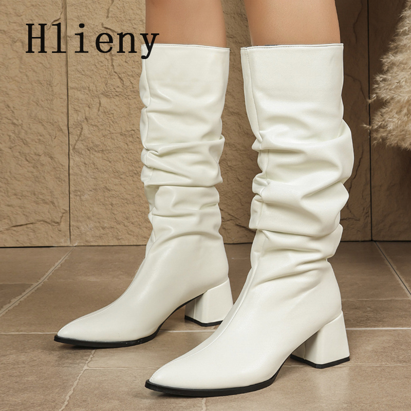 Hlieny Fashion Geplooide Leren - Women'S Shoes Size 12 recensie en prijs
