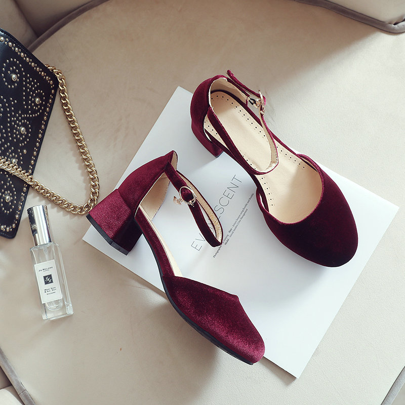 Fluwelen Velours Groen Bordeau - Women'S Shoes Burgundy recensie en prijs