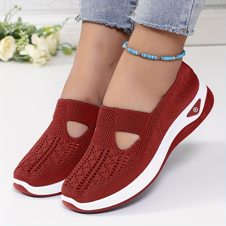 Dames lente zomer gebreide sli - Women'S Shoes With Arch Support recensie en prijs