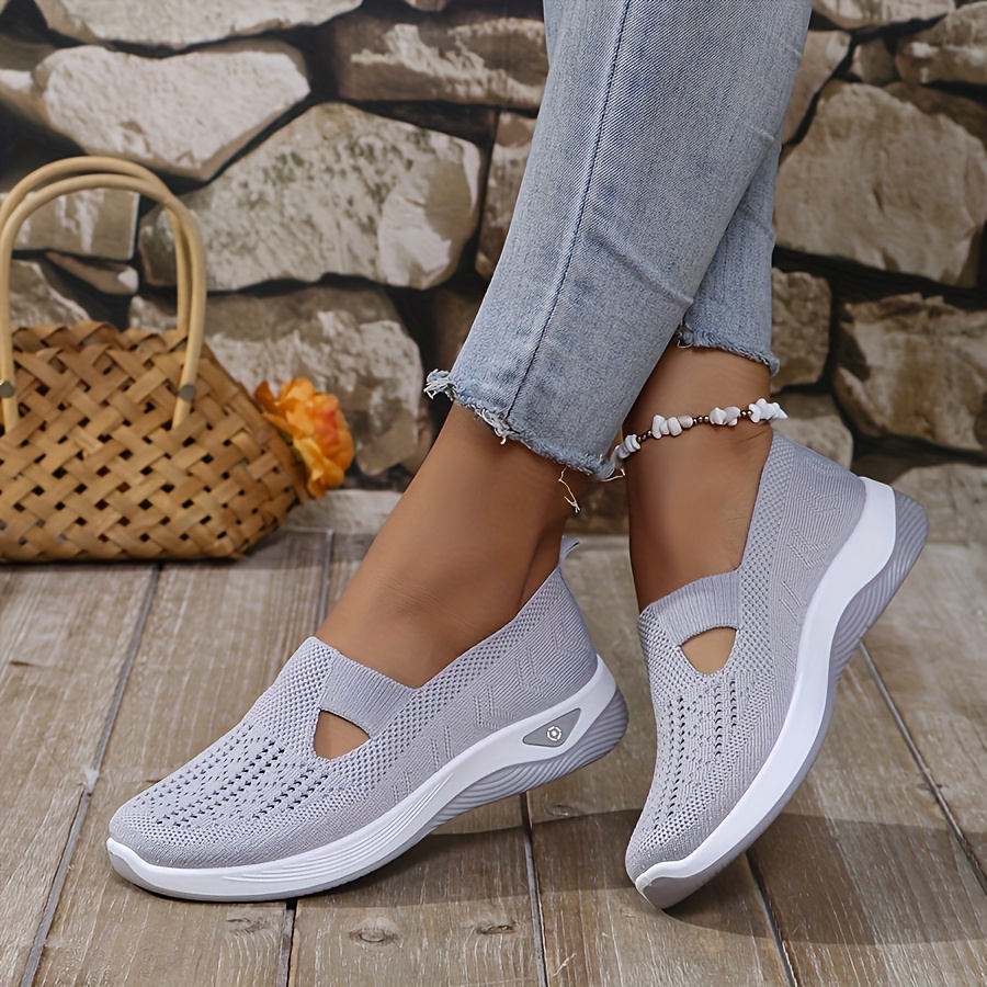 Dames lente zomer gebreide sli - Women'S Shoes With Arch Support recensie en prijs