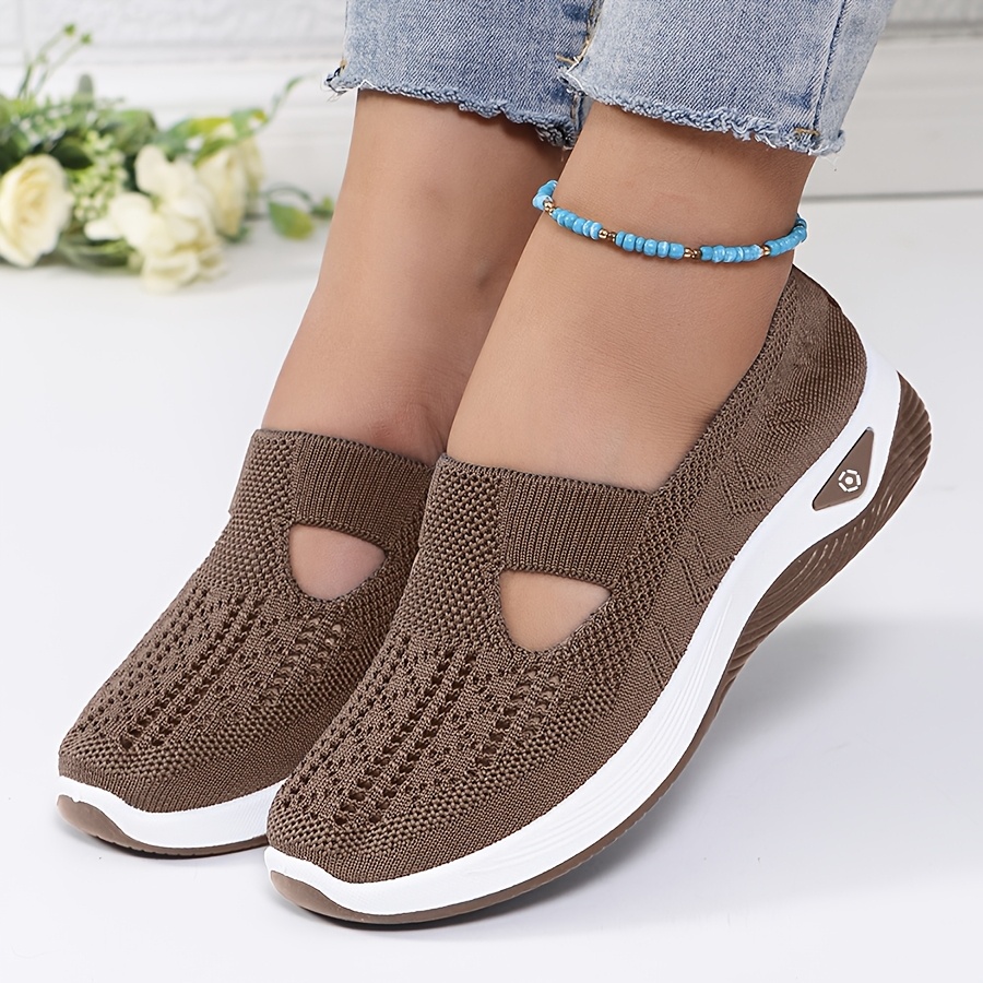 Dames lente zomer gebreide sli - Women'S Shoes With Arch Support recensie en prijs
