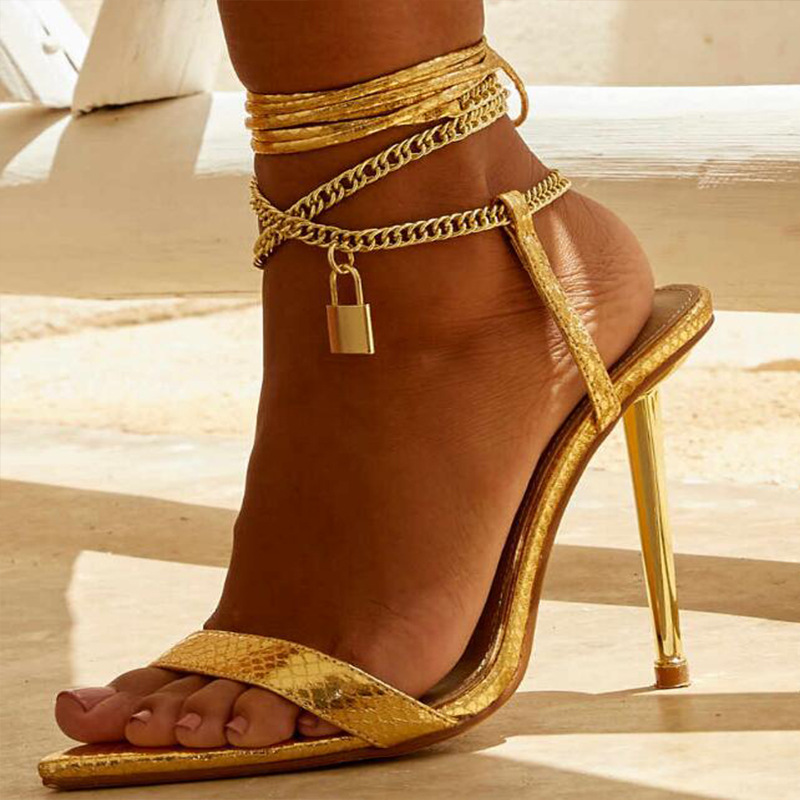 2026 Dames Zilver Goud Ketting - Gold Chain Sandal recensie en prijs